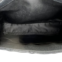 GST Black Tote Bag in Caviar Leather, Silver hardware
