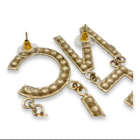 Gold Earrings in Chanel, Light Gold hardware