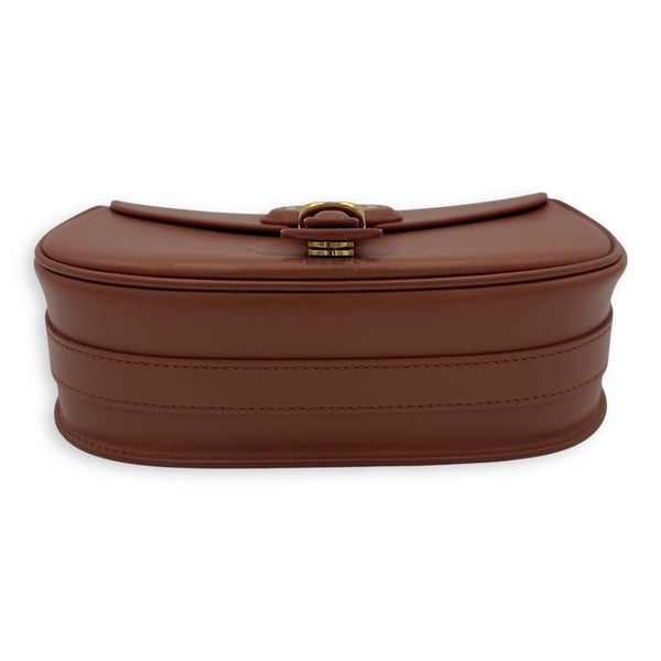 Christian Dior Bobby Shoulder Bag Brown in Calfskin, Gold hardware_5