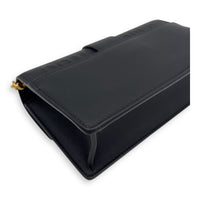 Christian Dior Montaigne Shoulder Bag Black in Calfskin, Gold hardware_10
