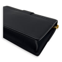 Christian Dior Montaigne Shoulder Bag Black in Calfskin, Gold hardware_11