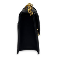 Christian Dior Montaigne Shoulder Bag Black in Calfskin, Gold hardware_4