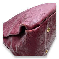 Artsy Top Handle Bag Red in Monogram Empreinte Leather, Gold hardware