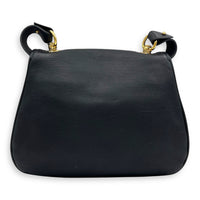 Blondie Black Shoulder Bag in Calfskin, Gold hardware