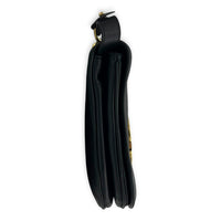 Blondie Black Shoulder Bag in Calfskin, Gold hardware