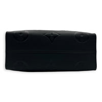 OnTheGo Black Tote Bag in Empreinte Leather, Gold hardware