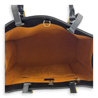 OnTheGo Black Tote Bag in Empreinte Leather, Gold hardware