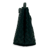 Andiamo Small Green Shoulder Bag in Lambskin, Gold hardware