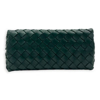 Andiamo Small Green Shoulder Bag in Lambskin, Gold hardware