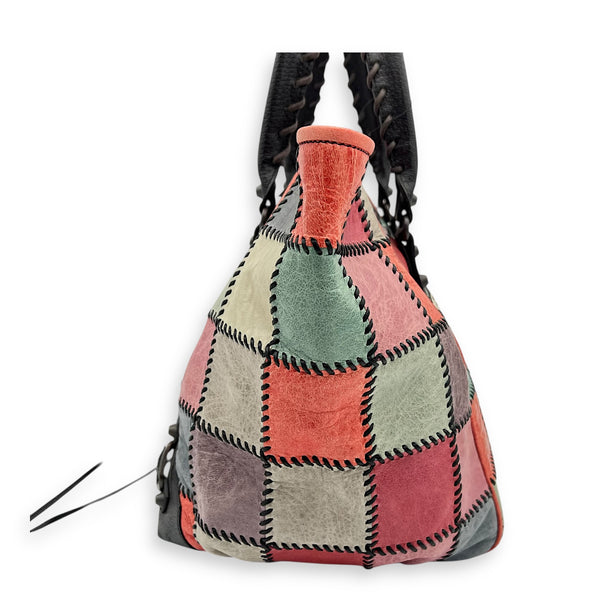 City Tote Bag Multi-colour in Calfskin, Ruthenium hardware