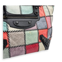 City Tote Bag Multi-colour in Calfskin, Ruthenium hardware