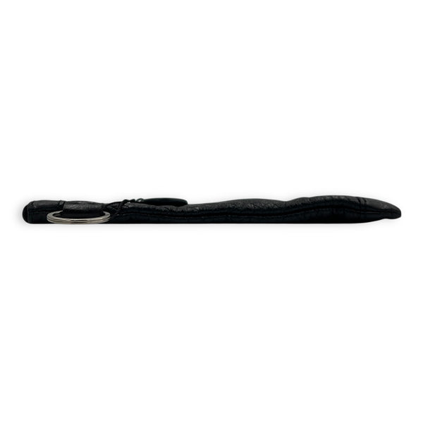 City Pouch Black in Calfskin, Ruthenium hardware