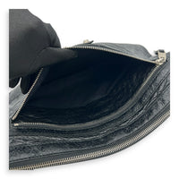 City Pouch Black in Calfskin, Ruthenium hardware