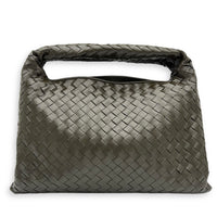 Hop Hobo Shoulder Bag Brown in Lambskin, Gold hardware