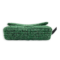 2.55 Crossbody Bag Green in Tweed, Ruthenium hardware