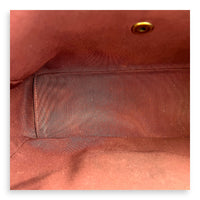 CC Top Handle Bag Red in Calfskin, Gold hardware