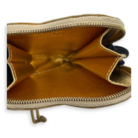Miroir Heart Coin Pouch Charm Gold in Patent Leather, Gold hardware