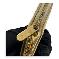 Miroir Heart Coin Pouch Charm Gold in Patent Leather, Gold hardware