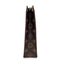 Pochette Toilette World Tour Pouch Brown in Monogram Coated Canvas, Gold hardware