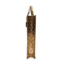 Miroir Sac Plat Top Handle Bag Gold in Patent Leather, Gold hardware