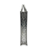 Miroir Sac Plat Top Handle Bag Silver in Patent Leather, Silver hardware