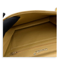 Vintage CC Double Turnlock Shoulder Bag Beige in Lambskin, Gold hardware