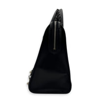 City Top Handle Bag Black in Calfskin, Silver hardware
