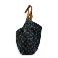 Daily Hobo  Shoulder Bag Blue in Denim, Gold hardware