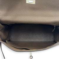 Kelly 35 Etain Top Handle Bag in Togo, Gold hardware