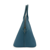 Bolide 45 Blue Jean Top Handle Bag in Clemence, Gold hardware