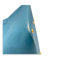 Bolide 45 Blue Jean Top Handle Bag in Clemence, Gold hardware