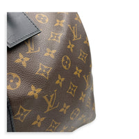 Keepall 45 Brown Top Handle Bag in Monogram Coated Canvas, Silver hardware