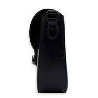 Horsebit 1955 Large Black Shoulder Bag in Calfskin, Black hardware