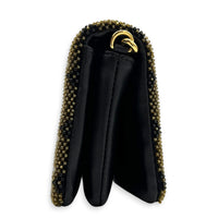 Coussin Green Belt Bag in Glass Beaded, Gold hardware