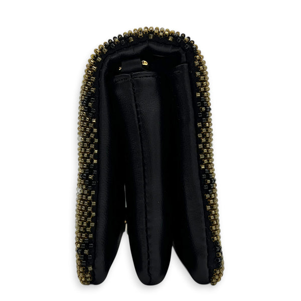 Coussin Green Belt Bag in Glass Beaded, Gold hardware