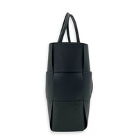 Arco Top Handle Bag Grey in Lambskin, Silver hardware