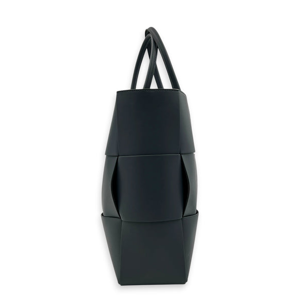 Arco Top Handle Bag Grey in Lambskin, Silver hardware