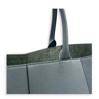 Arco Top Handle Bag Grey in Lambskin, Silver hardware
