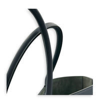 Arco Top Handle Bag Grey in Lambskin, Silver hardware