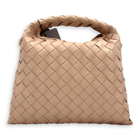 Hop Top Handle Bag Pink in Calfskin, Gold hardware