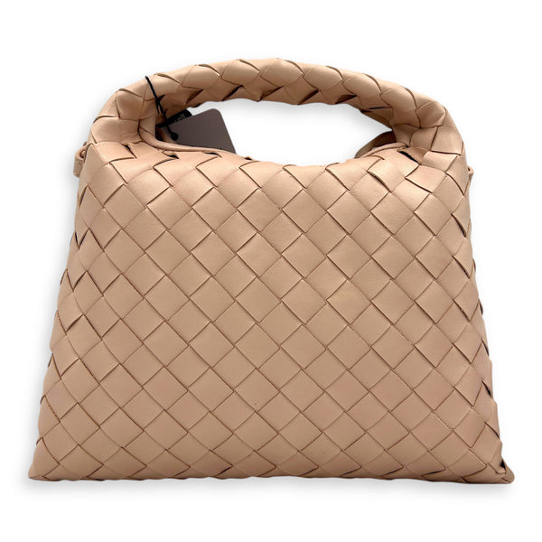 Hop Top Handle Bag Pink in Calfskin, Gold hardware