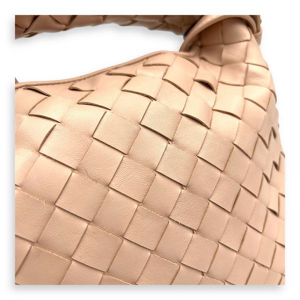 Hop Top Handle Bag Pink in Calfskin, Gold hardware