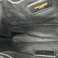 Cassandra Pouch Black in Calfskin, Gold hardware