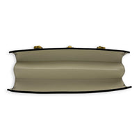 Ottilia Bamboo Top Handle Bag White in Calfskin, Gold hardware