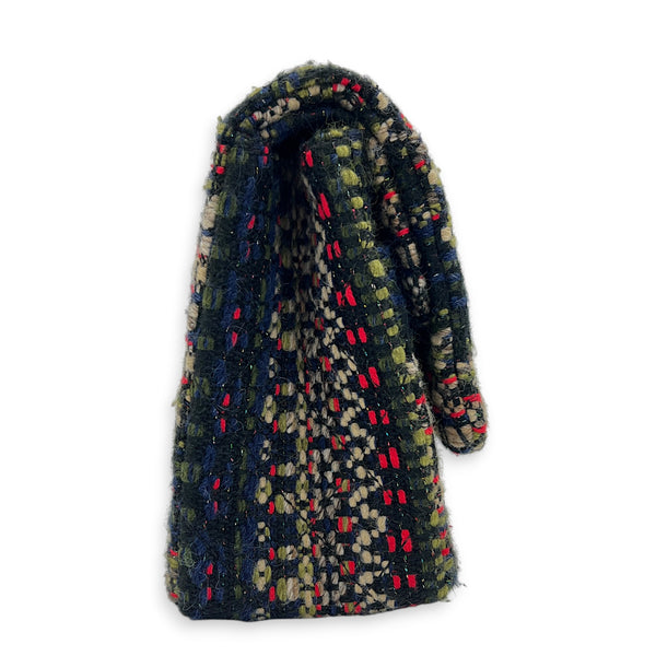 2.55 Shoulder Bag Multi-colour in Tweed, Silver hardware