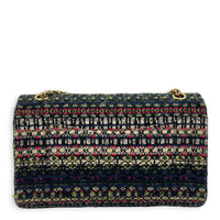 2.55 Shoulder Bag Multi-colour in Tweed, Silver hardware