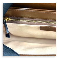 Horsebit 1955 Shoulder Bag Brown in Coated Canvas, Gold hardware