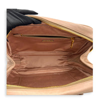 Matelassé Pink Top Handle Bag in Lambskin, Gold hardware