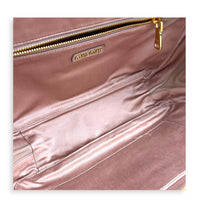 Matelassé Pink Top Handle Bag in Lambskin, Gold hardware