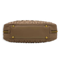 Matelassé Pink Top Handle Bag in Lambskin, Gold hardware